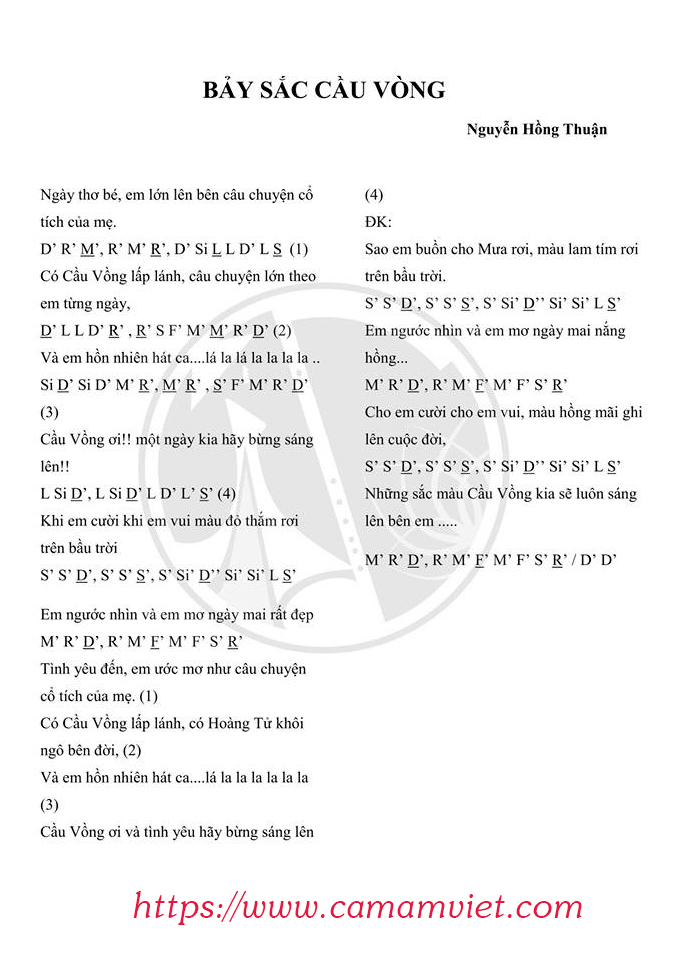 Cảm âm BẢY SẮC CẦU VỒNG