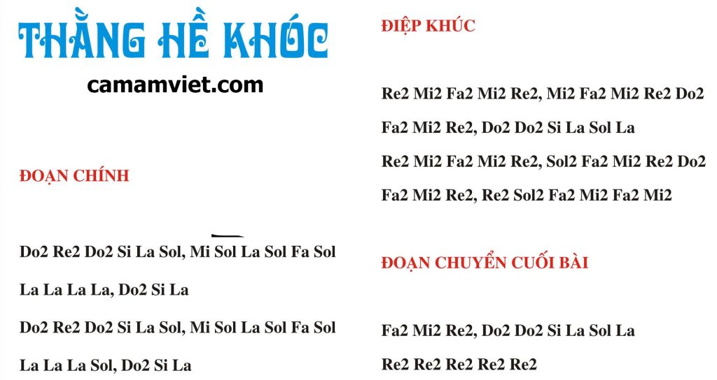 Cảm âm THẰNG HỀ KHÓC