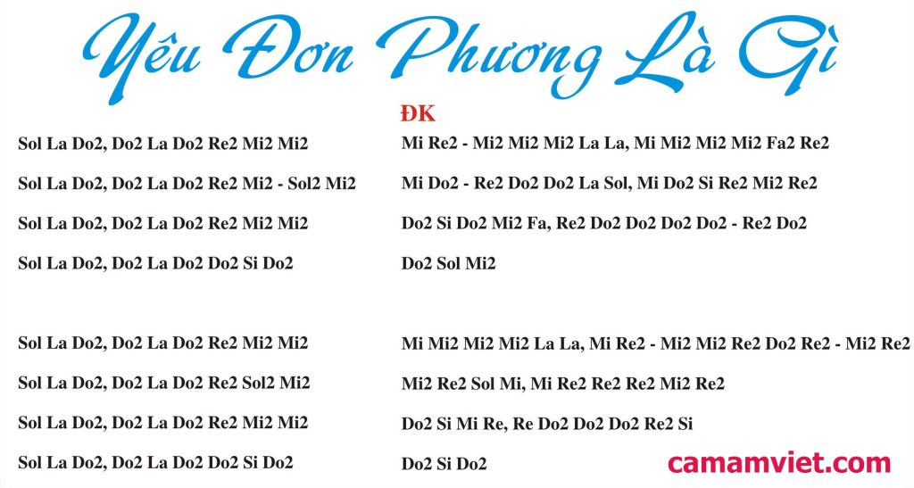 Cảm âm YÊU ĐƠN PHƯƠNG LÀ GÌ