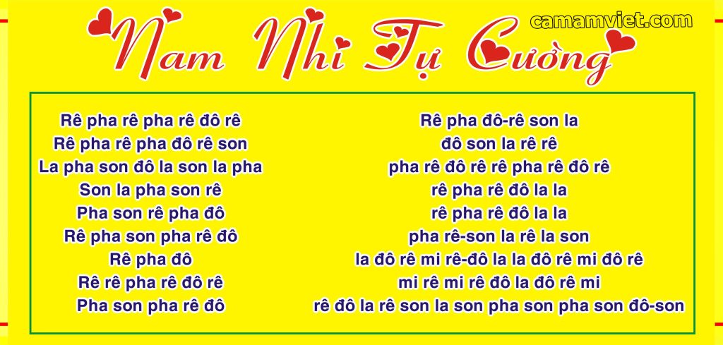 Cảm âm bài Nam nhi tự cường