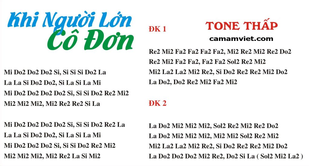 Cảm âm KHI NGƯỜI LỚN CÔ ĐƠN