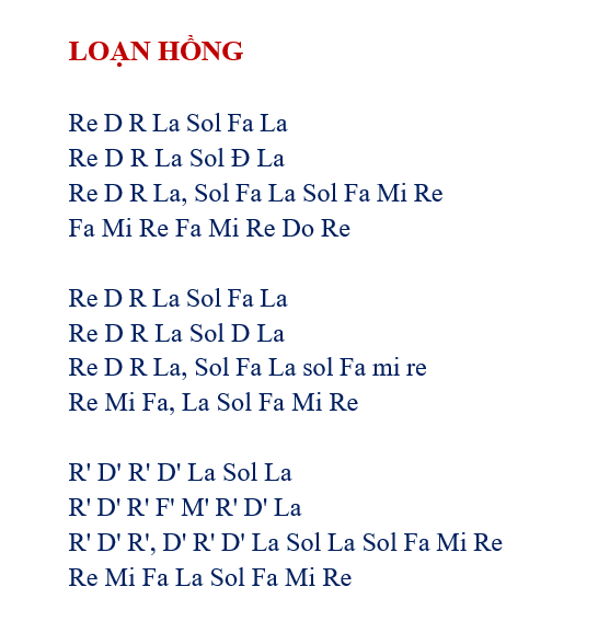 Cảm âm LOẠN HỒNG